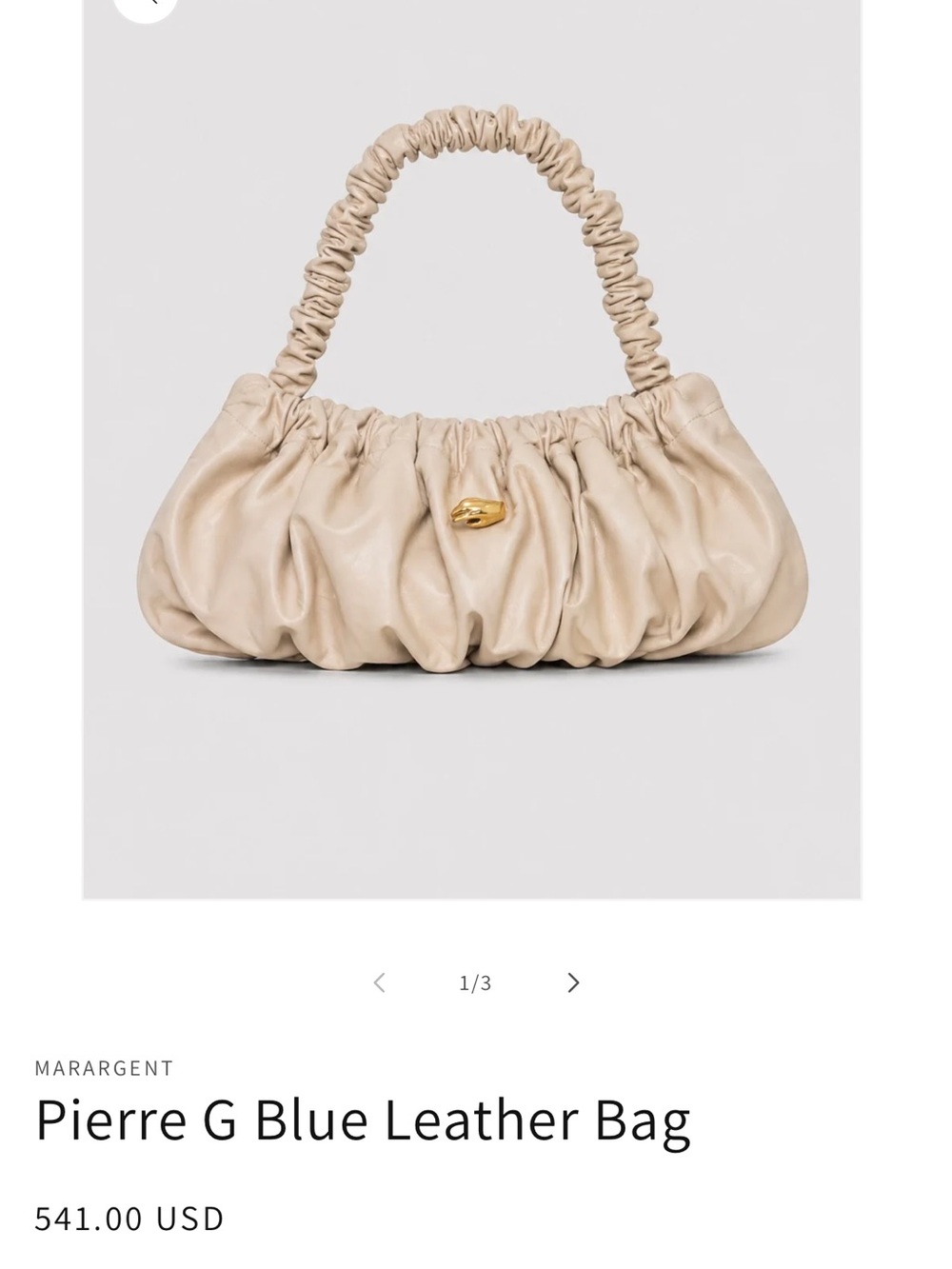 marargent beige bag